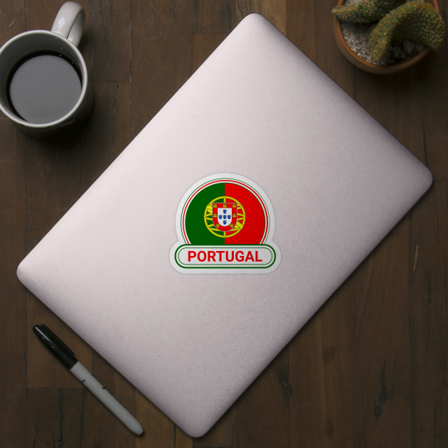 Portugal Country Badge - Portugal Flag by Yesteeyear
